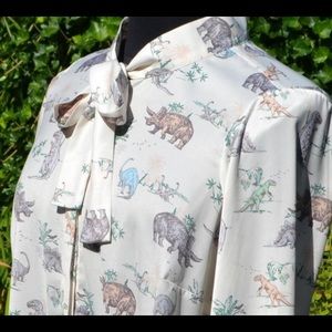 Silky dino blouse